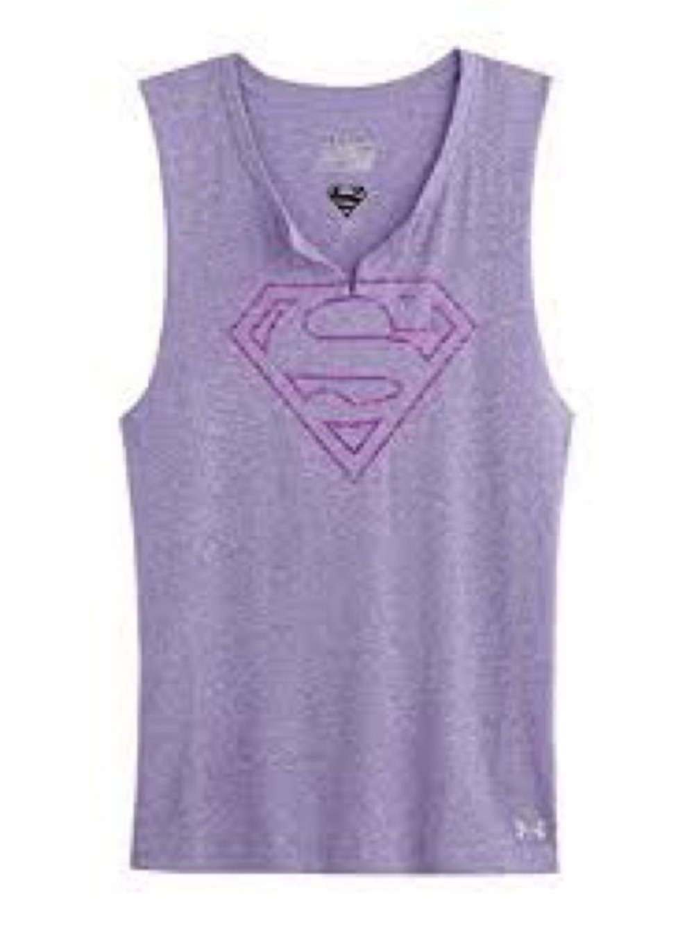 Under Armour Purple Supergirl Superman Muscle Tank